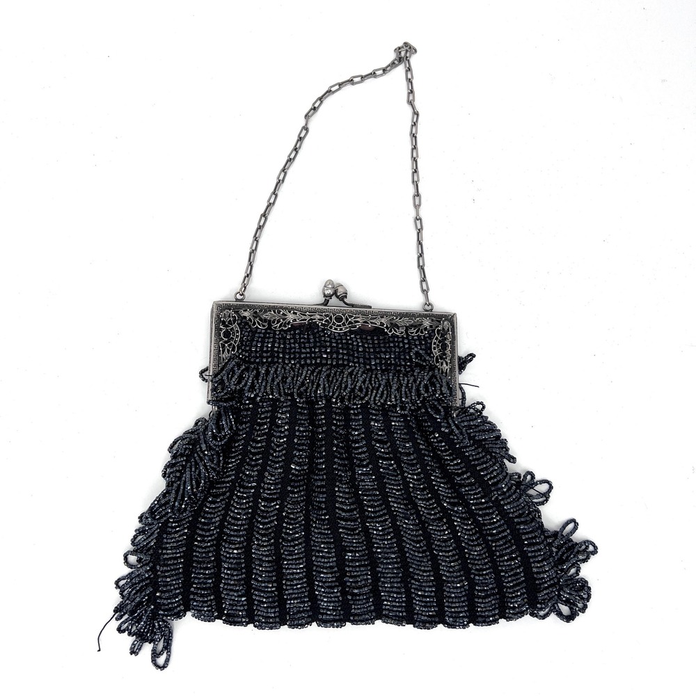 antique 1920s beaded purse evening handbag art deco